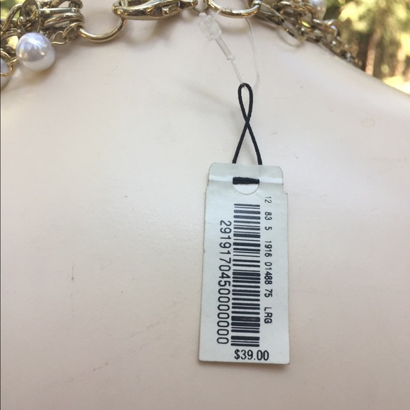 Pearl ,gold chain long necklace/belt flapper girl  accessories vintage - Picture 6 of 6